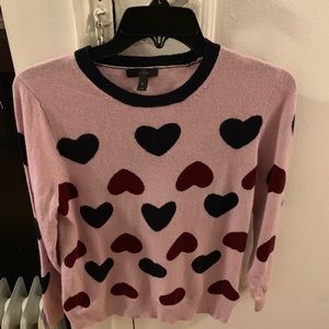 J Crew Heart Sweater